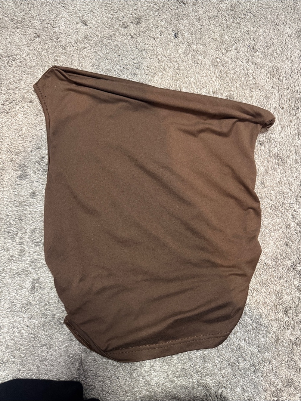 Brown Off-Shoulder Twist Women’s top